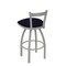 Holland Bar Stool Co 30" Low Back Swivel Bar Stool, Nickel Finish, Canter Twilight Seat 82130AN002 - alternate 2